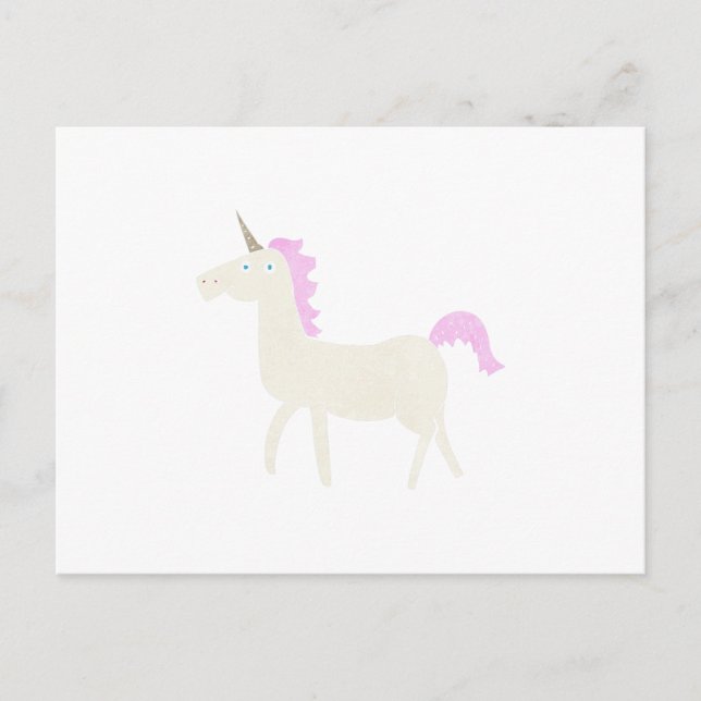 Carte Postale licorne (Devant)