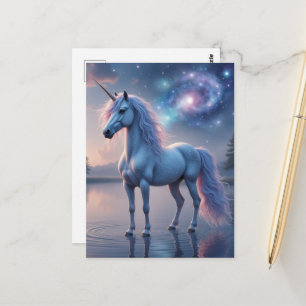 Carte Postale Licorne de fantasy magnifique