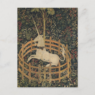 Carte Postale Licorne en captivité
