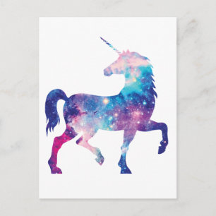 Carte Postale Licorne Magique Étincelante