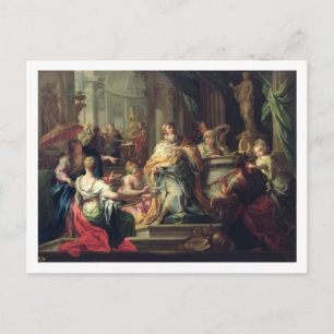 Carte Postale L'idolâtisation de Salomon, c.1735 (huile sur toil