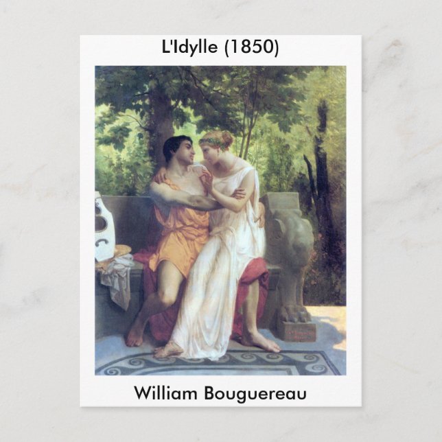 Carte Postale L'Idylle (1850) (Devant)