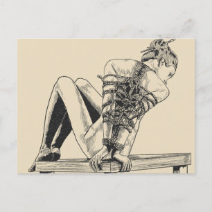 Carte Postale Lié à la perfection - cordes shibari
