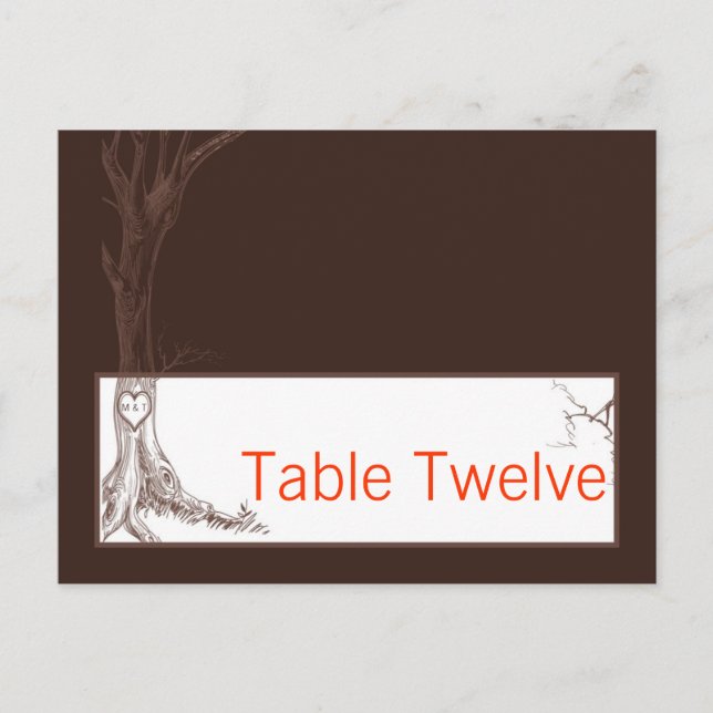 Carte Postale Lieu accessible par écrit Arbre d'automne Carvages (Devant)