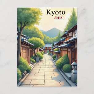 Carte Postale Lieu de voyage célèbre vintage Kyoto Japon