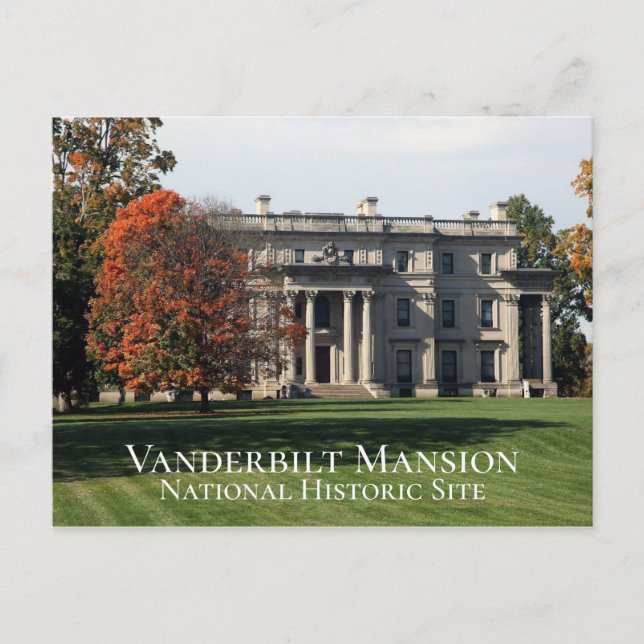 Carte Postale Lieu historique national du Manoir Vanderbilt, NY (Devant)