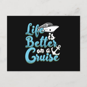 Carte Postale Life Is Better On A Cruise Anchor Cruise Ship Crui