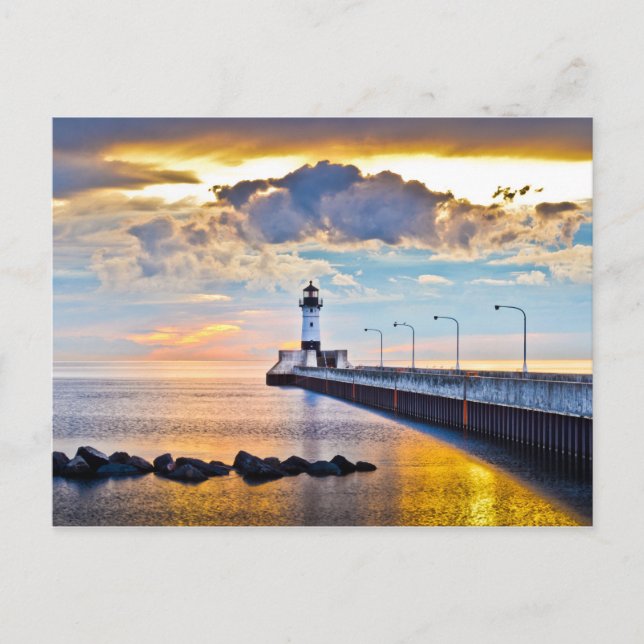 Carte Postale Lighthouse Lake Superior (Devant)