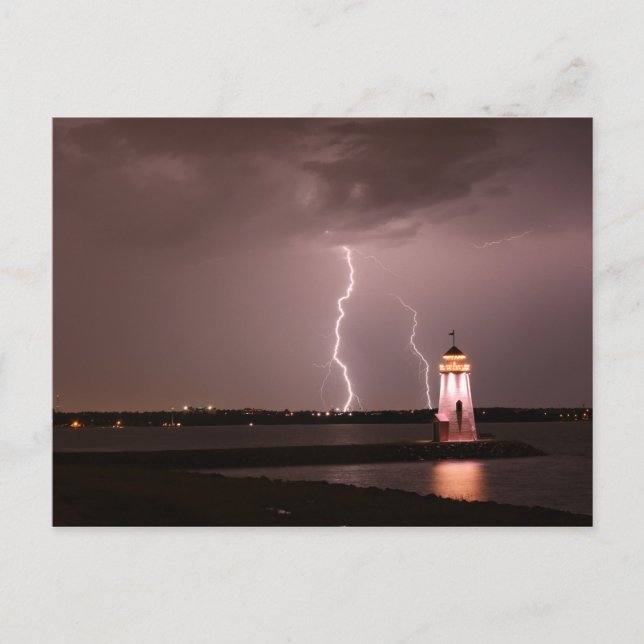 Carte Postale Lighthouse Lightouse au lac Hefner (Devant)