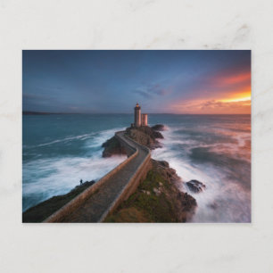 Carte Postale Lighthouse Sunset   Finistère