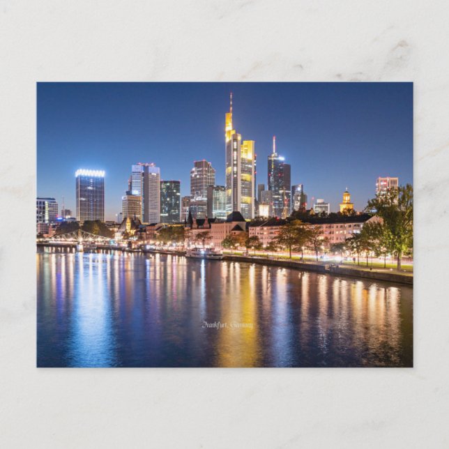 Carte Postale Ligne aérienne de Francfort (Allemagne) (Devant)
