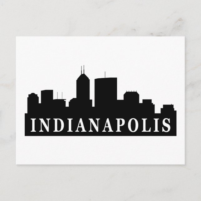 Carte Postale Ligne aérienne d'Indianapolis (Devant)