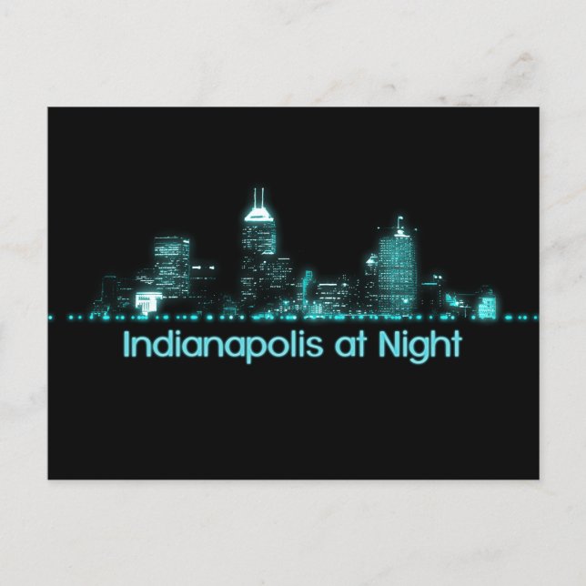 Carte Postale Ligne aérienne d'Indianapolis (Devant)