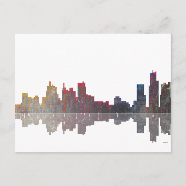 Carte Postale Ligne aérienne du Massachusetts de Boston (Devant)
