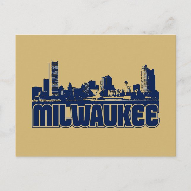 Carte Postale Ligne aérienne Milwaukee (Devant)