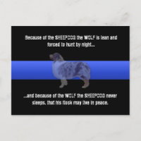 Ligne Bleue Mince Le Berger Ne Dort Jamais