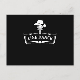 Carte Postale Ligne Danse Ligne Danse Pays Cowboy Cowgirl Gif