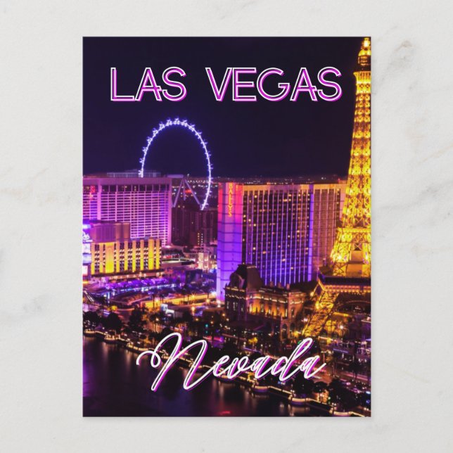 Carte Postale Ligne d'atterrissage de Las Vegas (Devant)
