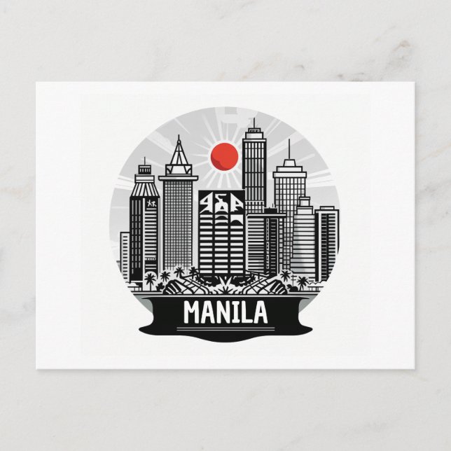 Carte Postale Ligne de Manille (Devant)