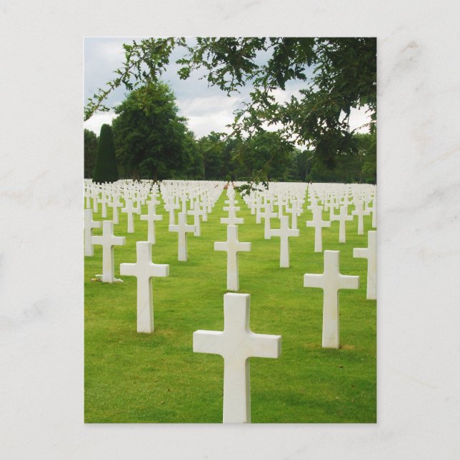 Carte Postale Ligne de pierres tombales Arlington National Cemet (Devant)