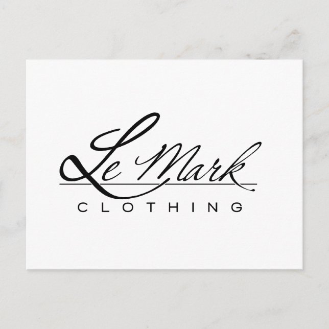 Carte Postale Ligne de vêtements de marque (Devant)