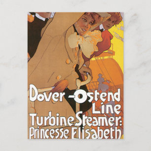 Carte Postale Ligne Dover-Ostende