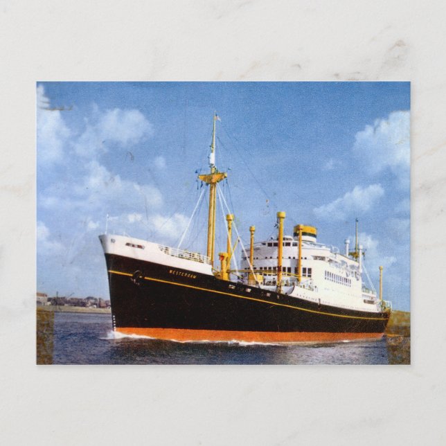 Carte Postale Ligne MV Westerdam Holland America (Devant)