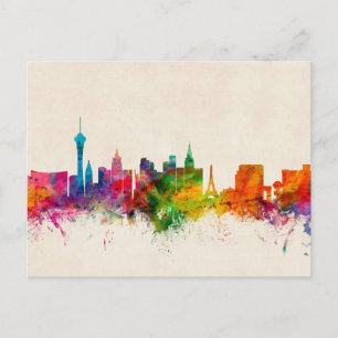 Carte Postale Ligne Skyline Las Vegas Nevada