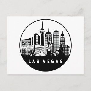 Carte Postale Ligne Skyline Las Vegas Nevada