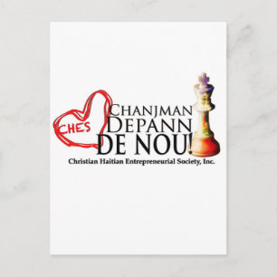Carte Postale Ligne Slogan