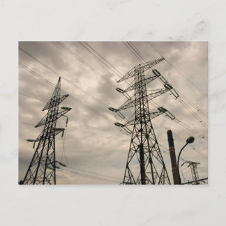 Carte Postale Lignes d'alimentation