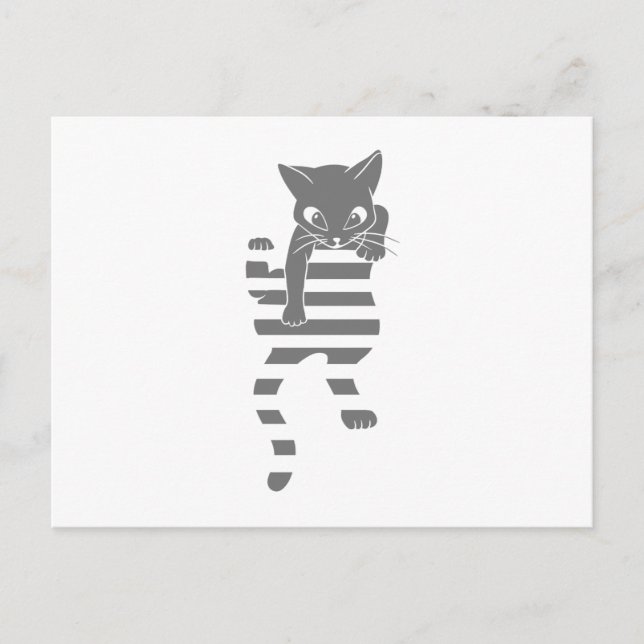 Carte Postale Lignes de la page escalade de chat - Choisir la co (Devant)