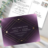 Lignes Purple White Gold Deco Enregistrer Le Maria