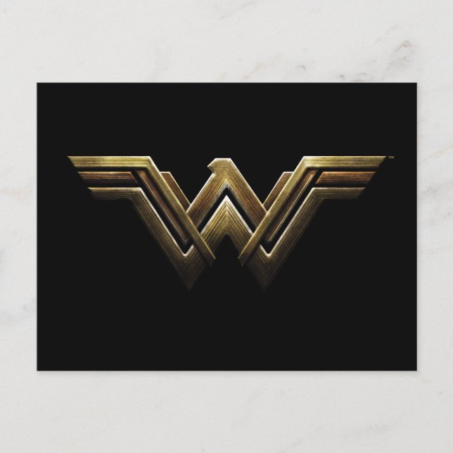 Carte Postale Ligue de Justice | Symbole métallurgique Wonder Wo (Devant)