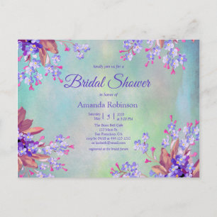Carte Postale Lilac Lavender Flower Fête des mariées