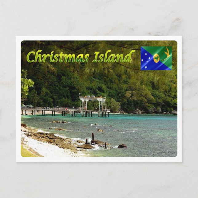 Carte Postale L'île Christmas - (Devant)