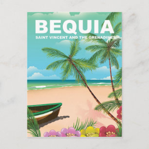 Carte Postale L'île de Bequia à Saint-Vincent-et-les Grenadines