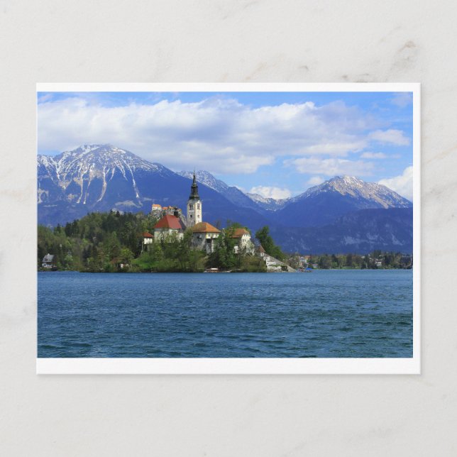 Carte Postale L'île de Bled - le trésor de la Slovénie (Devant)