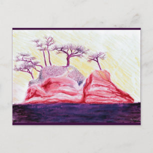 Carte Postale L'île de Bonsai pourpre