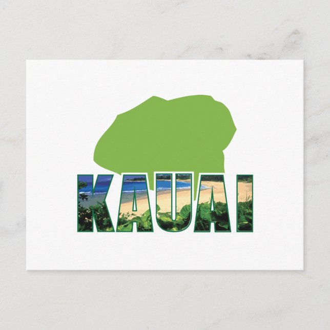 Carte Postale L'île de Kauai (Devant)