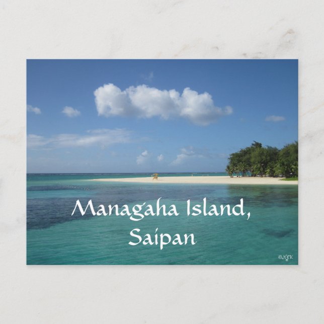 Carte Postale L'île de Managaha, Saipan (Devant)