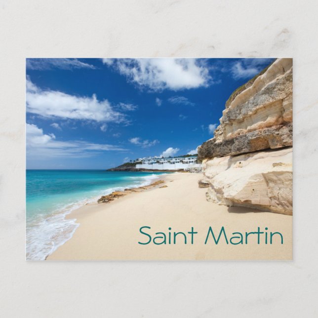 Carte Postale L'île de Saint-Martin. Caraïbes (Devant)