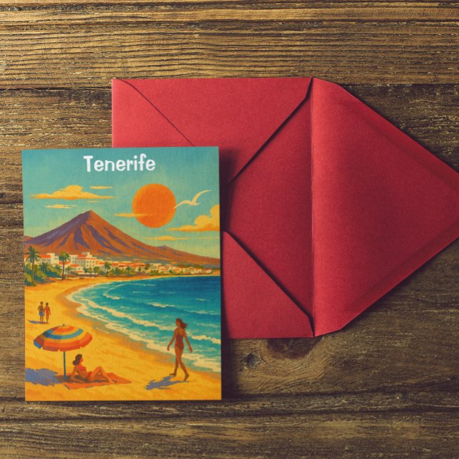Carte Postale L'île de Tenerife Canaries Playa de las Americas (tenerife canary island travel postcard )