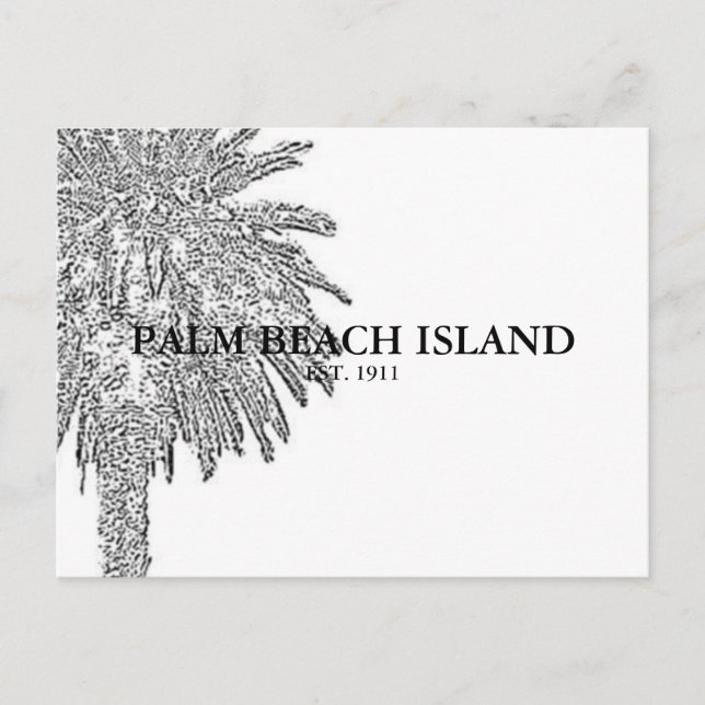 CARTE POSTALE L'ÎLE PALM BEACH (Devant)