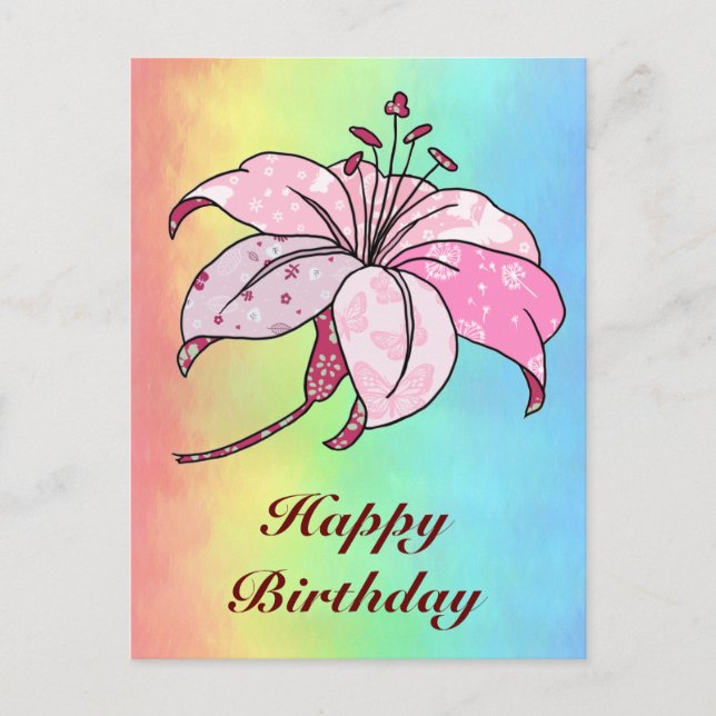 Carte Postale Lilie (Devant)