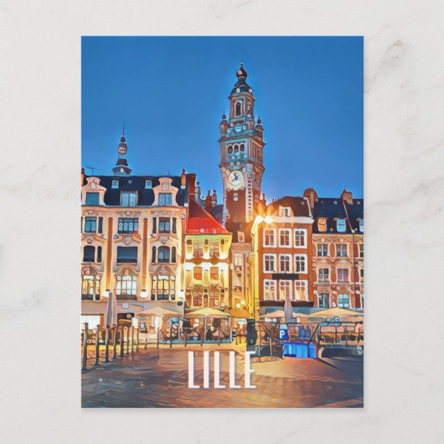 Carte Postale Lille Photo Vintage  (Devant)
