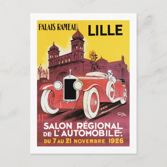 Carte Postale Lille Salon Régional de L'Automobile (Devant)
