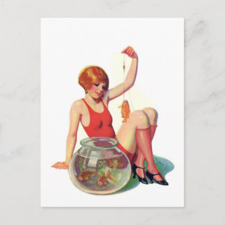 Carte Postale L'illustration de classique de poisson rouge