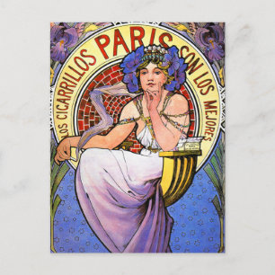 Carte postale : L'Illustration de Mucha