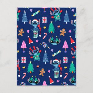 Carte Postale Lilo et Stitch   Motif de fêtes de Stitch